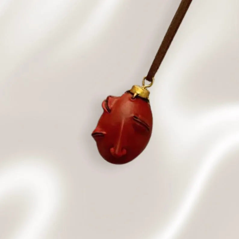 Handmade Berserk Egg of the King Necklace – Behelit Anime Pendant, Gothic Jewelry