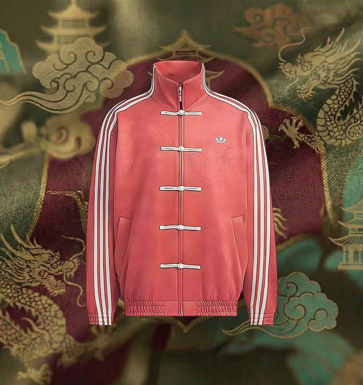 Modern Hanfu Jacket Unisex | Quilted Neo-Chinese Tang Suit | Lunar New Year 2026 Gift | Streetwear Frog Button Coat | Velvet Year of the Horse