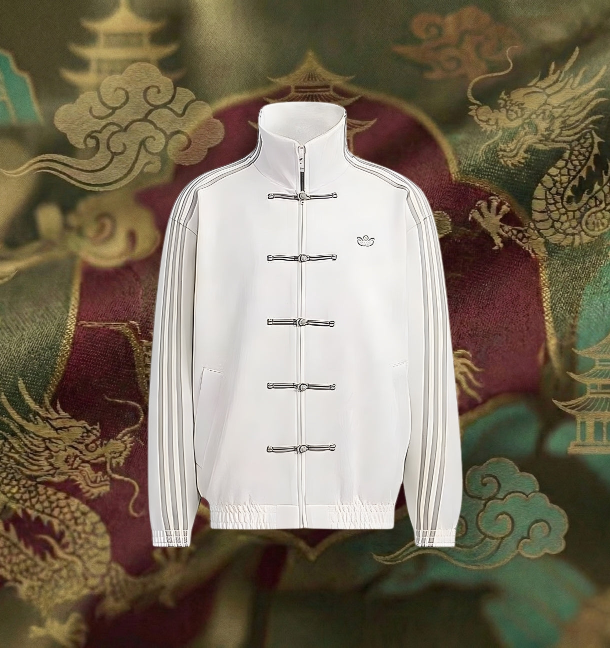 Modern Hanfu Jacket Unisex | Quilted Neo-Chinese Tang Suit | Lunar New Year 2026 Gift | Streetwear Frog Button Coat | Velvet Year of the Horse