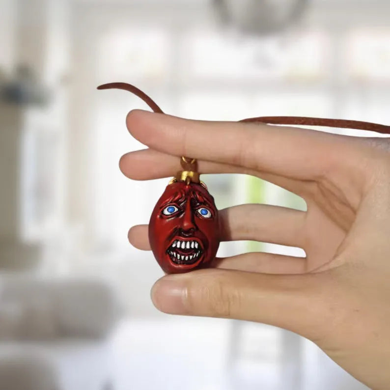 Handmade Berserk Egg of the King Necklace – Behelit Anime Pendant, Gothic Jewelry