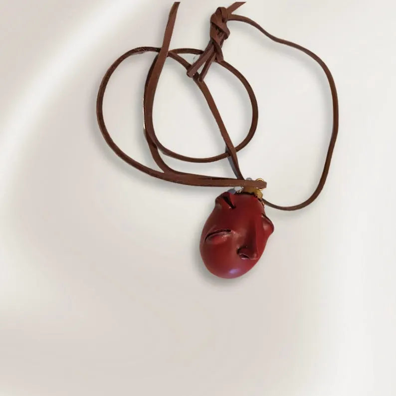 Handmade Berserk Egg of the King Necklace – Behelit Anime Pendant, Gothic Jewelry