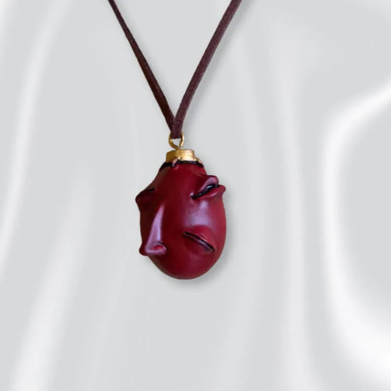 Handmade Berserk Egg of the King Necklace – Behelit Anime Pendant, Gothic Jewelry