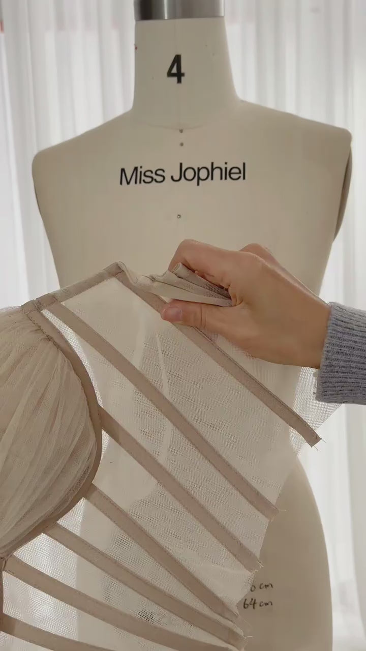 Floral Embroidered Tulle Evening Dress | 3D Applique Gown | Elegant Wedding Guest & Formal Event Dress