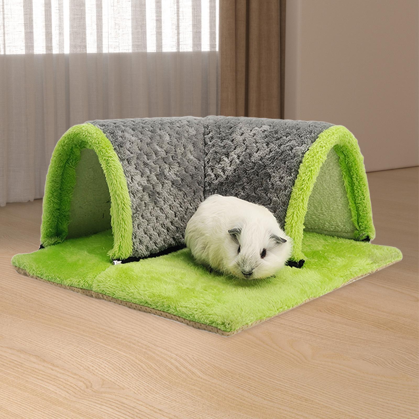 Plush Pet Cave Bed for Small Animals - Cozy Hideout Nest for Pets