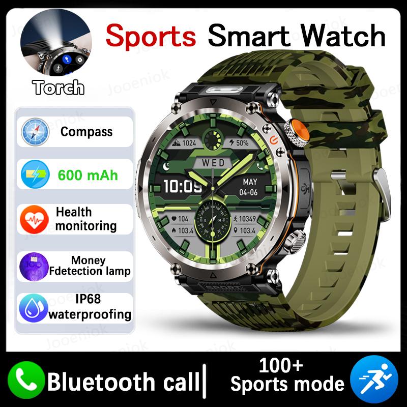 Rugged Smartwatch GPS Compass LED Flashlight HD Calling Waterproof Fitness Track - Picture 12 of 12